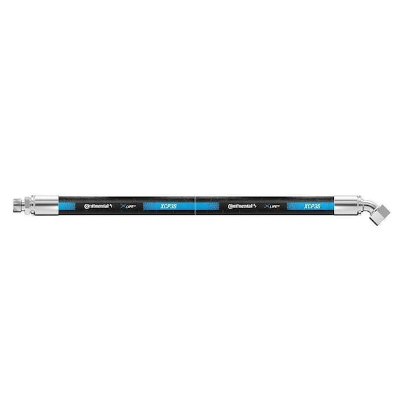 Continental Hydraulic Hose Assembly - 3/8" ID 84" Length - 1/2" MFF x 1/4" FFX45 - 3250 psi XCP3-06,08MFF-04FFX45,84 IN OAL - main